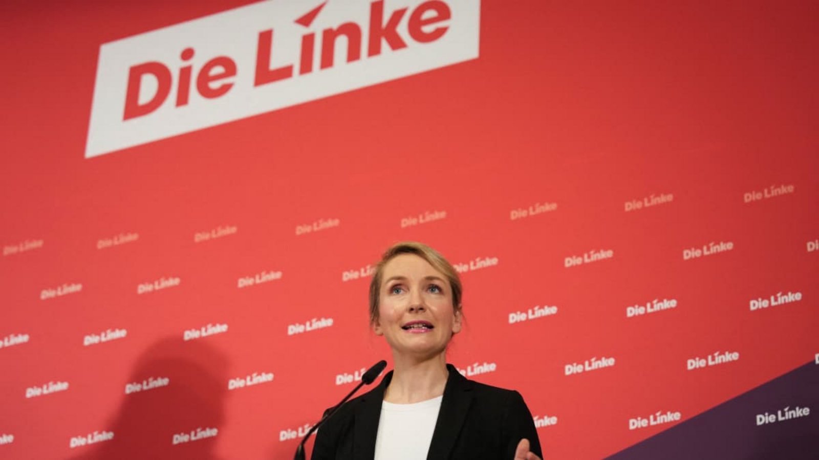 Irene Schwerdtner in Berlin. Die Vorsitzende der Linken sieht Berlin als möglichen „roten Leuchtturm“.Sven Kaeuler/dpa