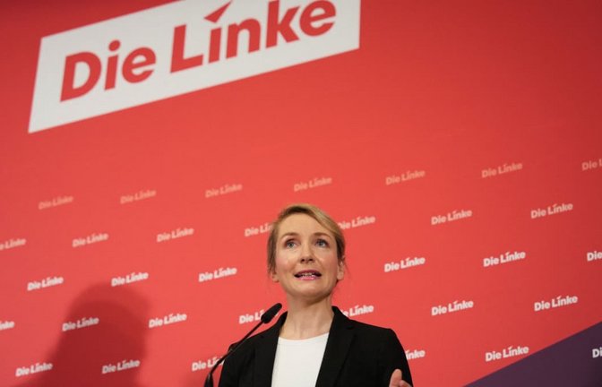 Irene Schwerdtner in Berlin. Die Vorsitzende der Linken sieht Berlin als möglichen „roten Leuchtturm“.<span class='image-autor'>Sven Kaeuler/dpa</span>