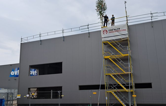Die Firma AVT baut in Hochdorf aktuell eine neue Produktionshalle sowie Büro- und Sozialbereiche. <span class='image-autor'>Foto: p</span>