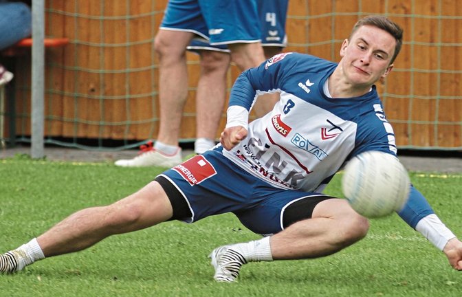 Jacob Jungclaussen zeigte auf der Mitteposition beim Erstligateam des TV Vaihingen eine starke Leistung. Fotos: Nachreiner