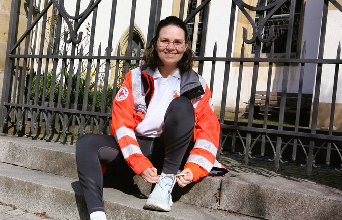Bereitschaftsleiterin und Organisatorin Chiara Zipperle schnürt wieder die Laufschuhe. <span class='image-autor'>Foto: Küppers</span>