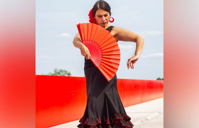 Die Flamencotänzerin Anita Hernandez ist in Vaihingen zu Gast. <span class='image-autor'>Foto: p</span>