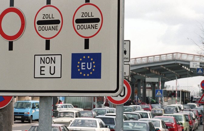 An der Grenze zu Polen waren lange Staus vor dem Beitritt zum Schengen-raum an der Tagesordnung.<span class='image-autor'>Foto: dpa</span>