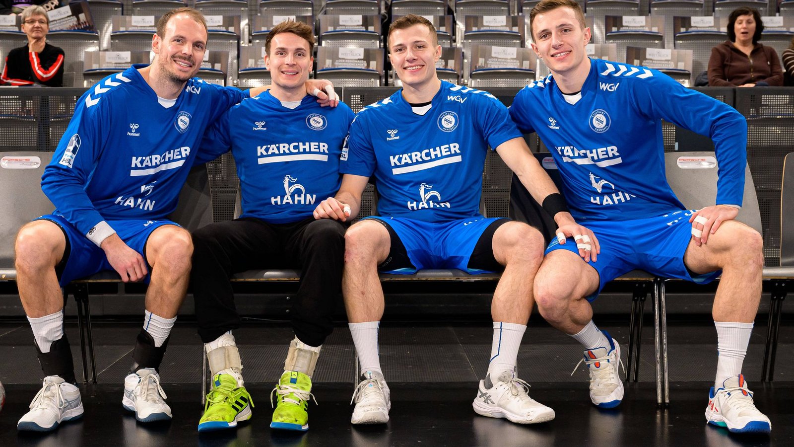 Zwei Brüderpaare in einem Team: Kai Häfner, Max Häfner, Marco Mengon, Simone Mengon(v.li.).Foto: IMAGO/wolf-sportfoto Zwei Brüderpaare in einem Team: Kai Häfner, Max Häfner, Marco Mengon, Simone Mengon(v.li.).Foto: IMAGO/wolf-sportfoto