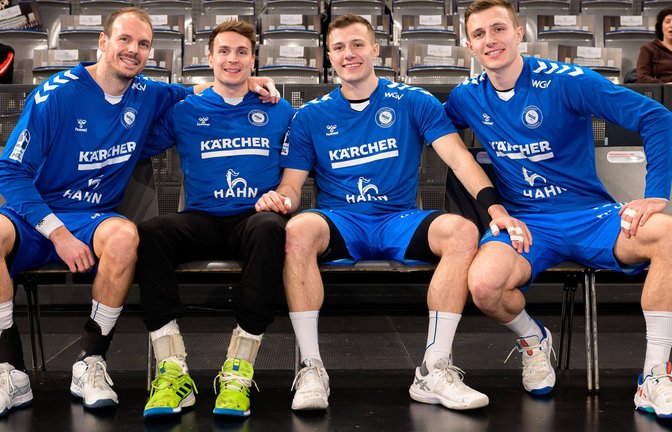 Zwei Brüderpaare in einem Team: Kai Häfner, Max Häfner, Marco Mengon, Simone Mengon(v.li.).<span class='image-autor'>Foto: IMAGO/wolf-sportfoto</span>