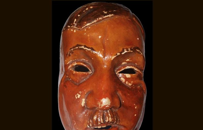 Mit der Maske traute sich 1939 ein Weingarter  auf die Fasnacht.<span class='image-autor'>Foto: &nbsp;</span>