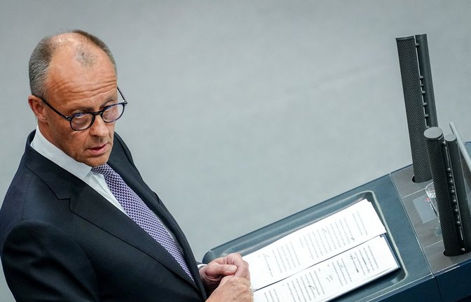 Mit klaren Ansagen: Kanzler Friedrich Merz.<span class='image-autor'>Foto: Kay Nietfeld/dpa</span>