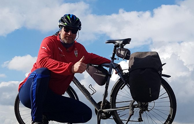 Daniel Kerbel hat sein Fahrrad vor allem für den Weg von seinem Wohnort in Öhringen zu seiner Arbeitsstelle in Weinsberg genutzt. <span class='image-autor'>Foto: privat</span>