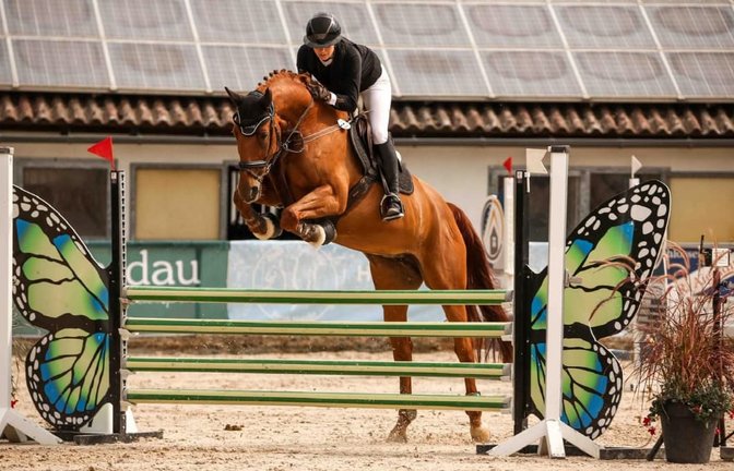 Anna-Lena Voigt aus Sindelfingen und ihr Pferd Luise sind ein starkes Team.<span class='image-autor'>privat</span>