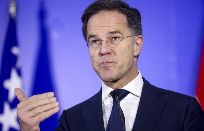 Der niederländische Noch-Premier Mark Rutte würde gerne Nato-Generalsekretär werden. Seine Chancen sind groß, doch der Weg ist noch weit.<span class='image-autor'>Foto: dpa/Armin Durgut</span>