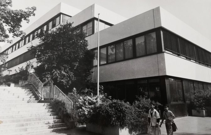 Die Ferdinand-Steinbeis-Realschule – hier ein Foto von 1986 – wird dieses Jahr 50 Jahre alt.