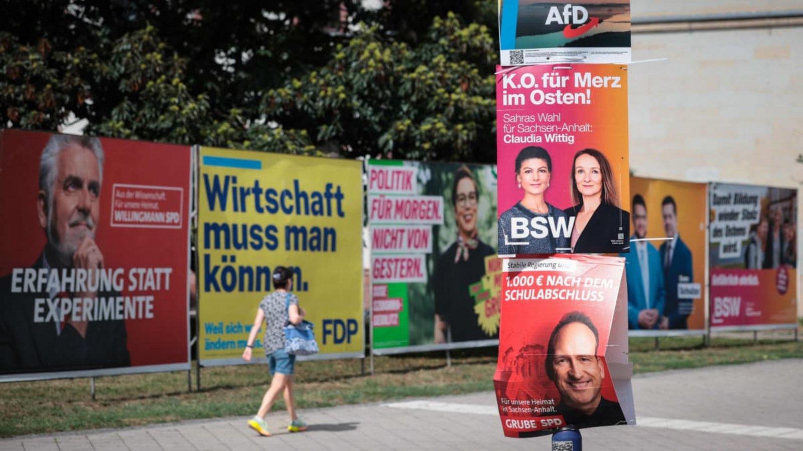 Heißer Wahlkampf: In Sachsen-Anhalt wird bald ein neuer Landtag gewählt.RONNY HARTMANN/afp