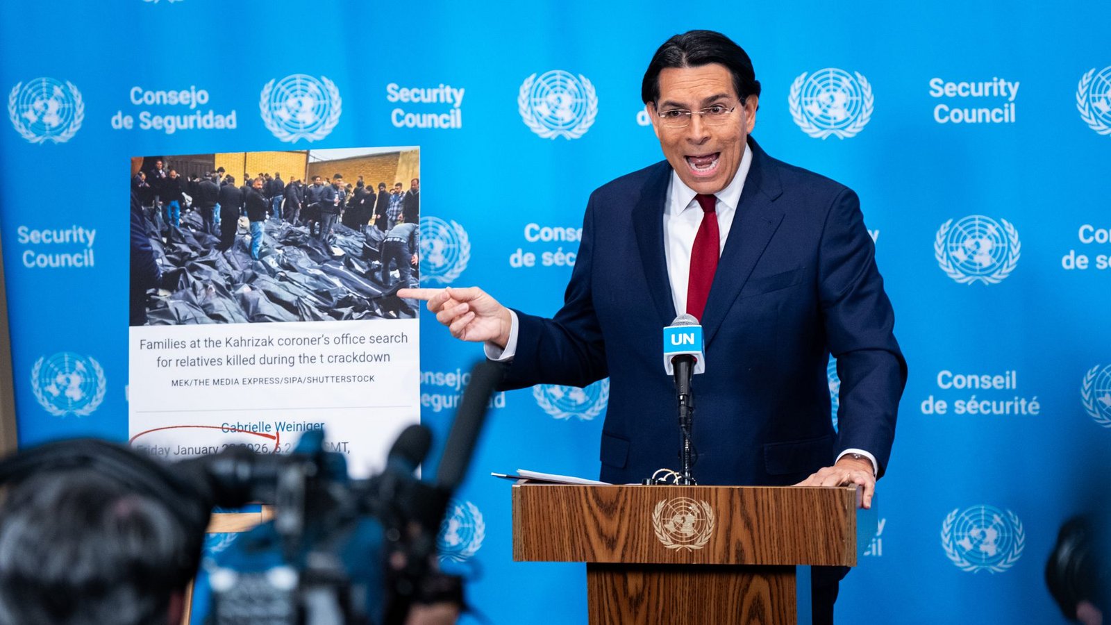 Israels UN-Botschafter Danny Danon.Foto: Angelina Katsanis/AP/dpa/Angelina Katsanis Israels UN-Botschafter Danny Danon.Foto: Angelina Katsanis/AP/dpa/Angelina Katsanis