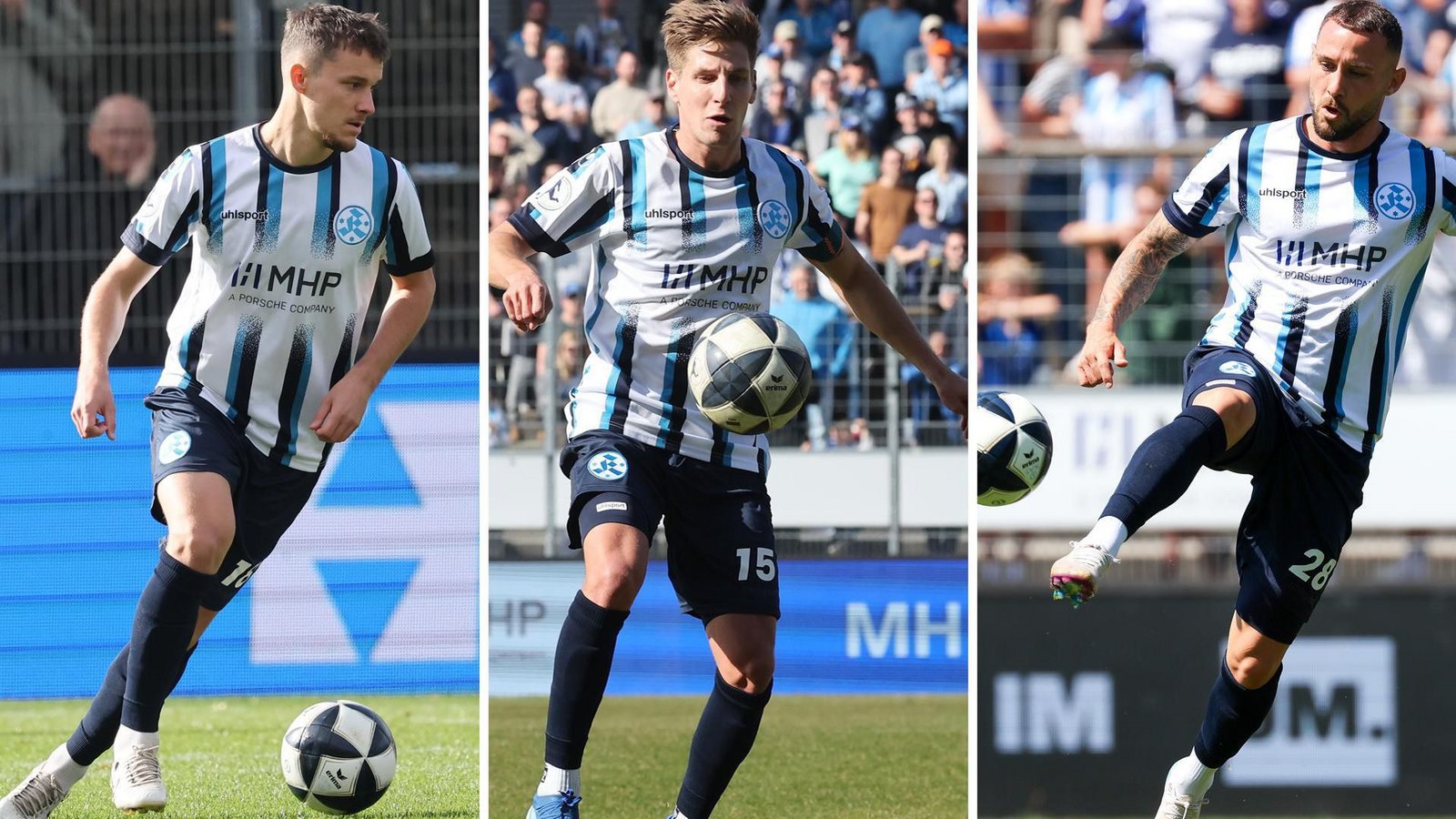 Maximilan Zaiser, Nico Blank, Lukas Kiefer (v. li.): Einer aus dem Trio ersetzt Per Lockl.Foto: Baumann/Hansjürgen Britsch