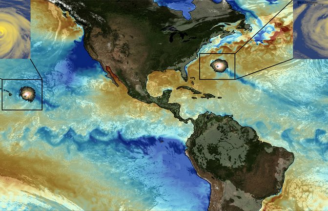 Ein neues Klimamodell zeigt die globale Klimaentwicklung, aber auch kleinräumige Phänomene wie Hurrikans, Meeresströmungen oder Wolken in besonders hoher Auflösung.<span class='image-autor'>Foto: © Institute for Basic Science</span>