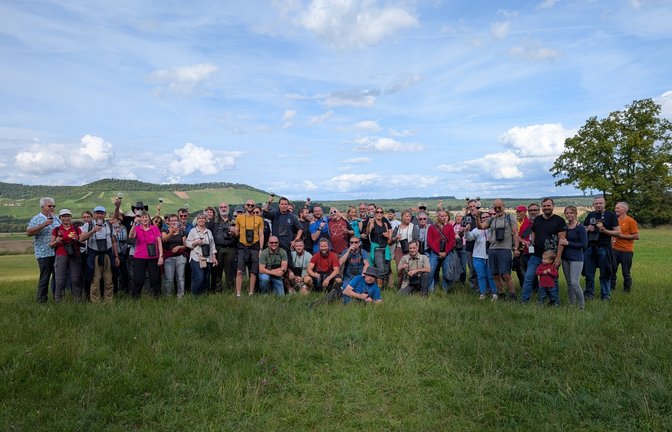 Die 70 Teilnehmenden der Whisky-Weinwanderung des Whiskyclubs Württemberg. <span class='image-autor'>Foto: p</span>