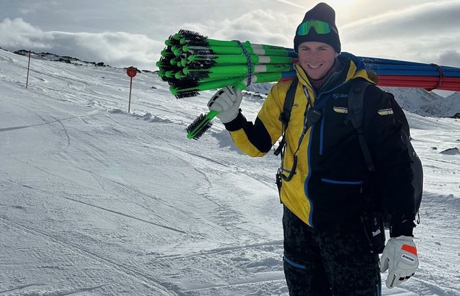 Im Einsatz für den baden-württembergischen Skinachwuchs: Moritz Waibel vom Weingut Engler steckt diesen Winter jede Menge Trainingsläufe für den U14-Kader des Landes.<span class='image-autor'>Foto: privat</span>