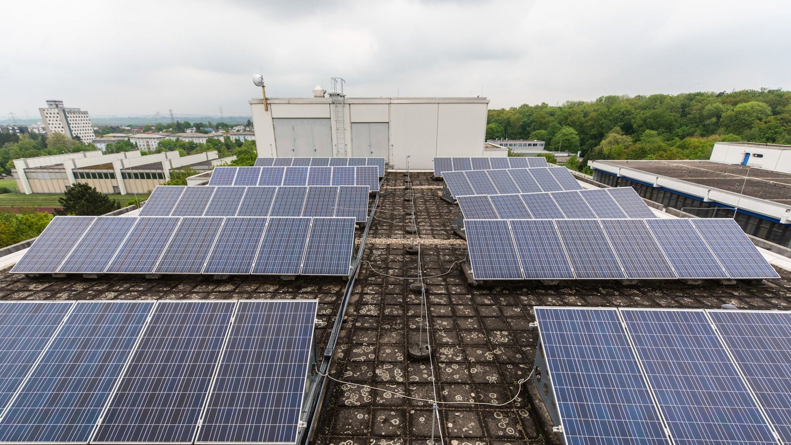 Eine Solaranlage auf dem Dach der Hochschule Ludwigsburg.Foto: dpa/Christoph Schmidt Eine Solaranlage auf dem Dach der Hochschule Ludwigsburg.Foto: dpa/Christoph Schmidt