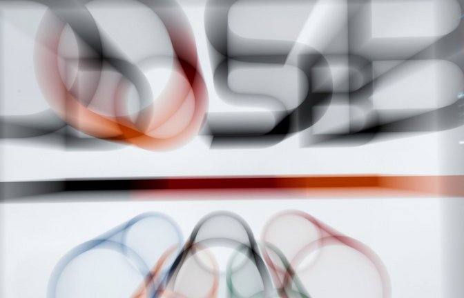 Das Logo des Deutschen Olympischen Sportbundes (DOSB).<span class='image-autor'>Foto: Sebastian Gollnow/Deutsche Presse-Agentur GmbH/dpa</span>