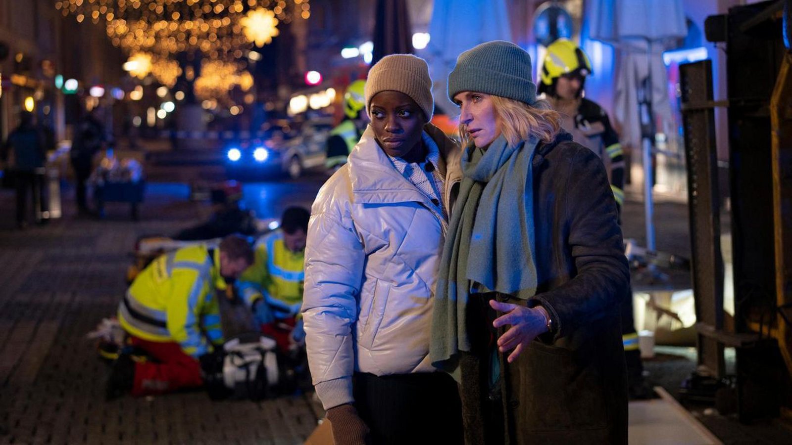 Die Kommissarinnen Charlotte Lindholm (Maria Furtwängler, rechts) und Anaïs Schmitz (Florence Kasumba).Foto: ARD