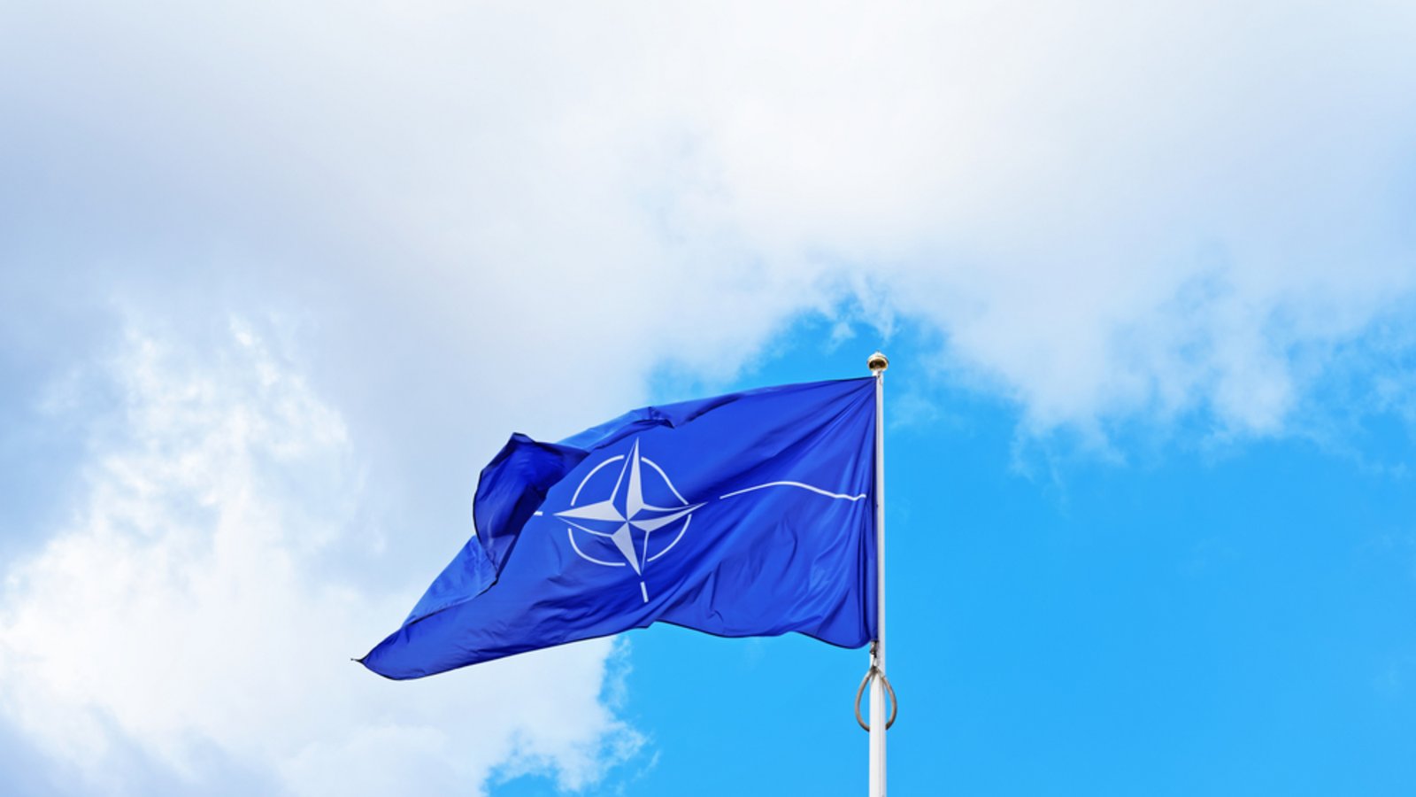 Flagge der NATO.Foto: Roman Babakin / shutterstock.com Flagge der NATO.Foto: Roman Babakin / shutterstock.com
