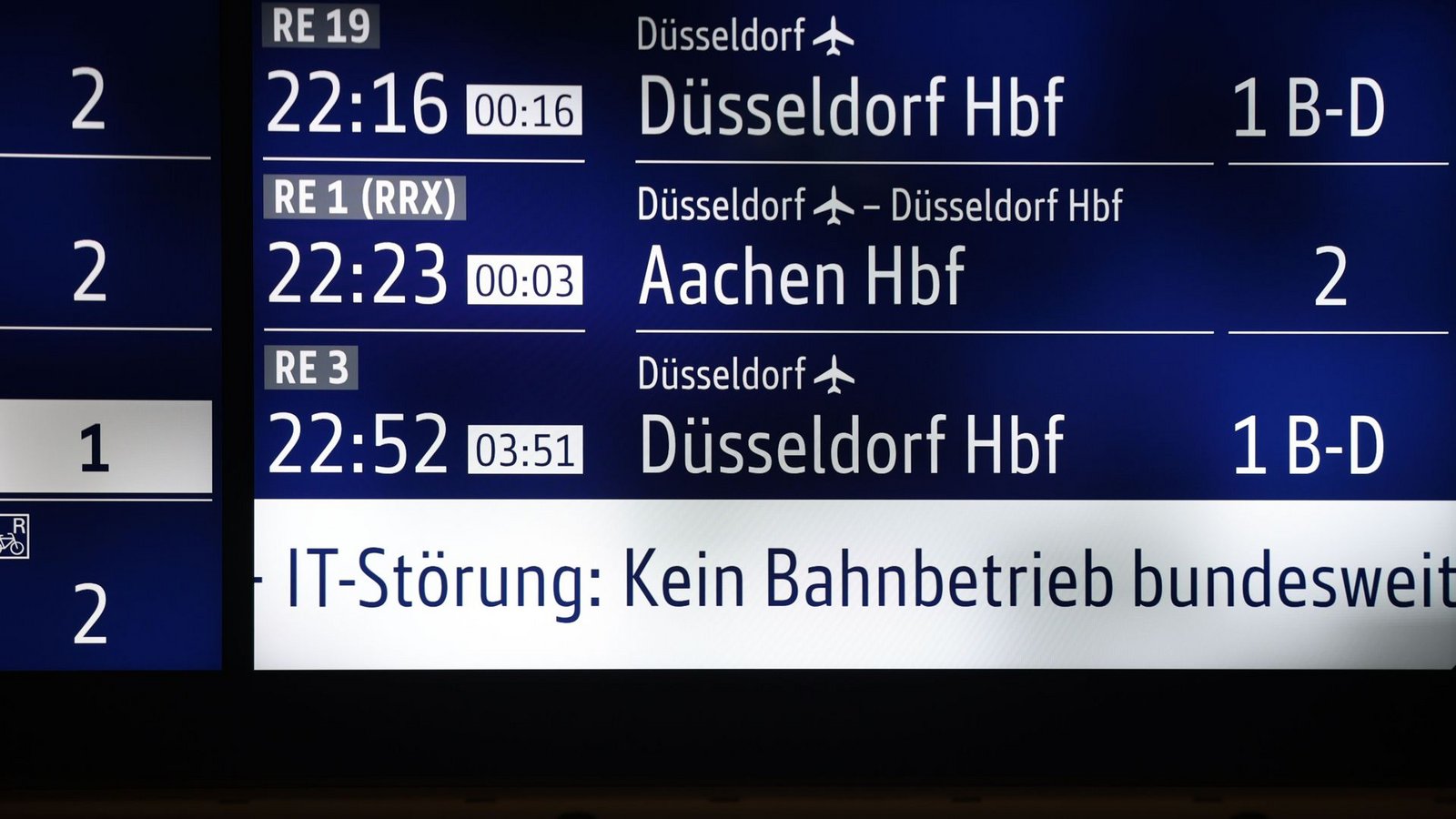 Der Verkehr der Deutschen Bahn ist wegen einer Funkstörung bundesweit eingestellt (Symbolfoto).Foto: Christoph Reichwein/dpa/Christoph Reichwein