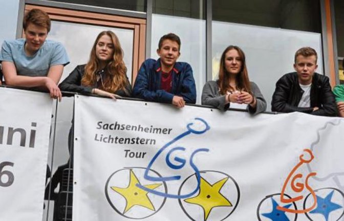 Die Schülergenossenschaft Event Star organisiert die Lichtenstern-Tour.  Foto: p