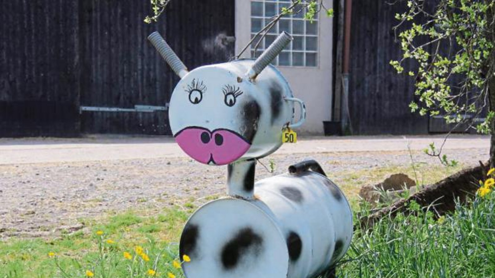 Viehwirtschaft mal anders. Gesehen in Nussdorf.  Foto: Elsässer