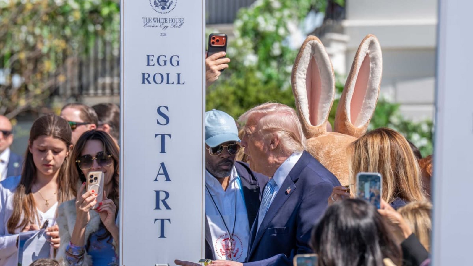 Donald und Melania Trump beim österlichen Eierwettlauf.ZUMA/Zuma Press/actionpress
