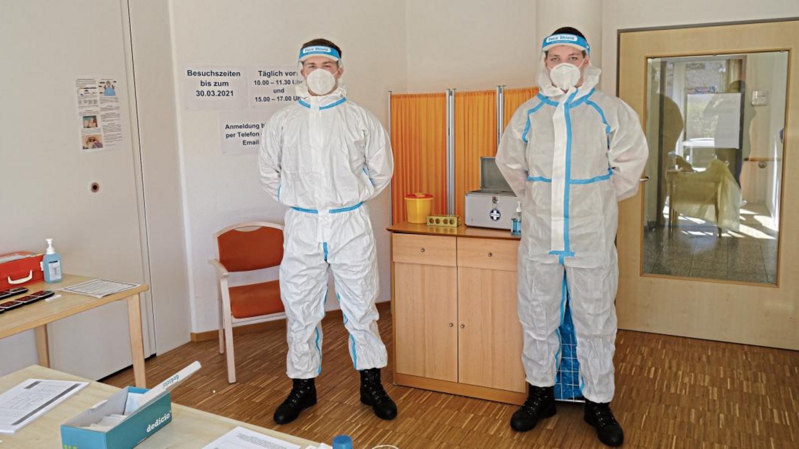 Simon Wagner und Jonas Nottmeier vom Landeskommando Baden-Württemberg. Foto: p Simon Wagner und Jonas Nottmeier vom Landeskommando Baden-Württemberg. Foto: p