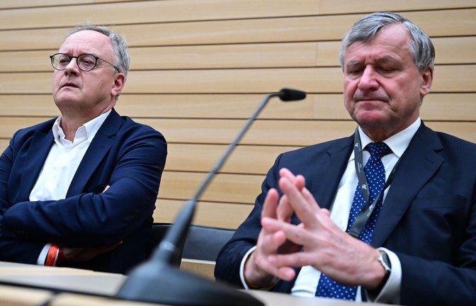 Sie waren die großen Verlierer der Landtagswahl: Hans-Ulrich Rülke (FDP; re.) und Andreas Stoch (SPD).<span class='image-autor'>Foto: Bernd Weißbrod/dpa</span>
