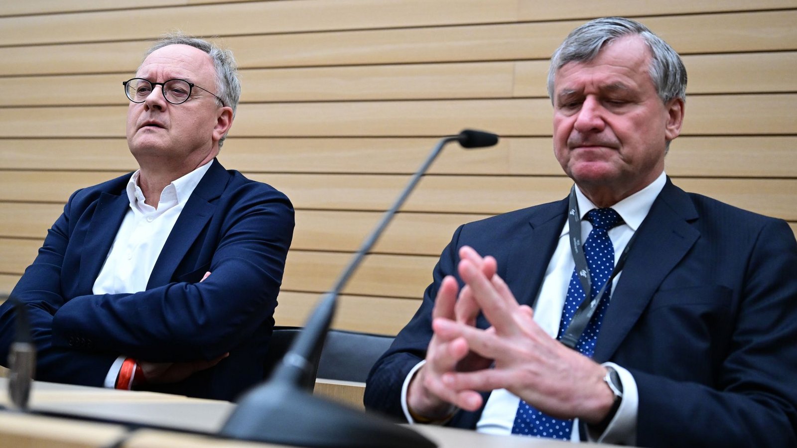 Sie waren die großen Verlierer der Landtagswahl: Hans-Ulrich Rülke (FDP; re.) und Andreas Stoch (SPD).Foto: Bernd Weißbrod/dpa