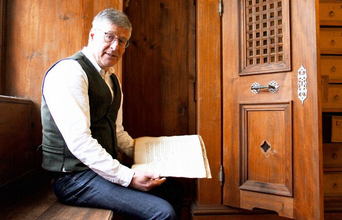 Liehner sitzt mit seinem Archiv im Herzen der Stadt.<span class='image-autor'>Foto: Uli Fricker</span>