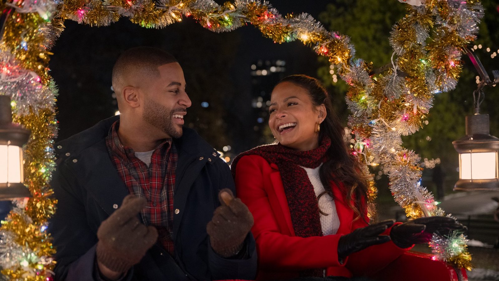 „Meet Me Next Christmas“ mit Christina Milian in der Hauptrolle.Foto: Sophie Giraud/Netflix „Meet Me Next Christmas“ mit Christina Milian in der Hauptrolle.Foto: Sophie Giraud/Netflix