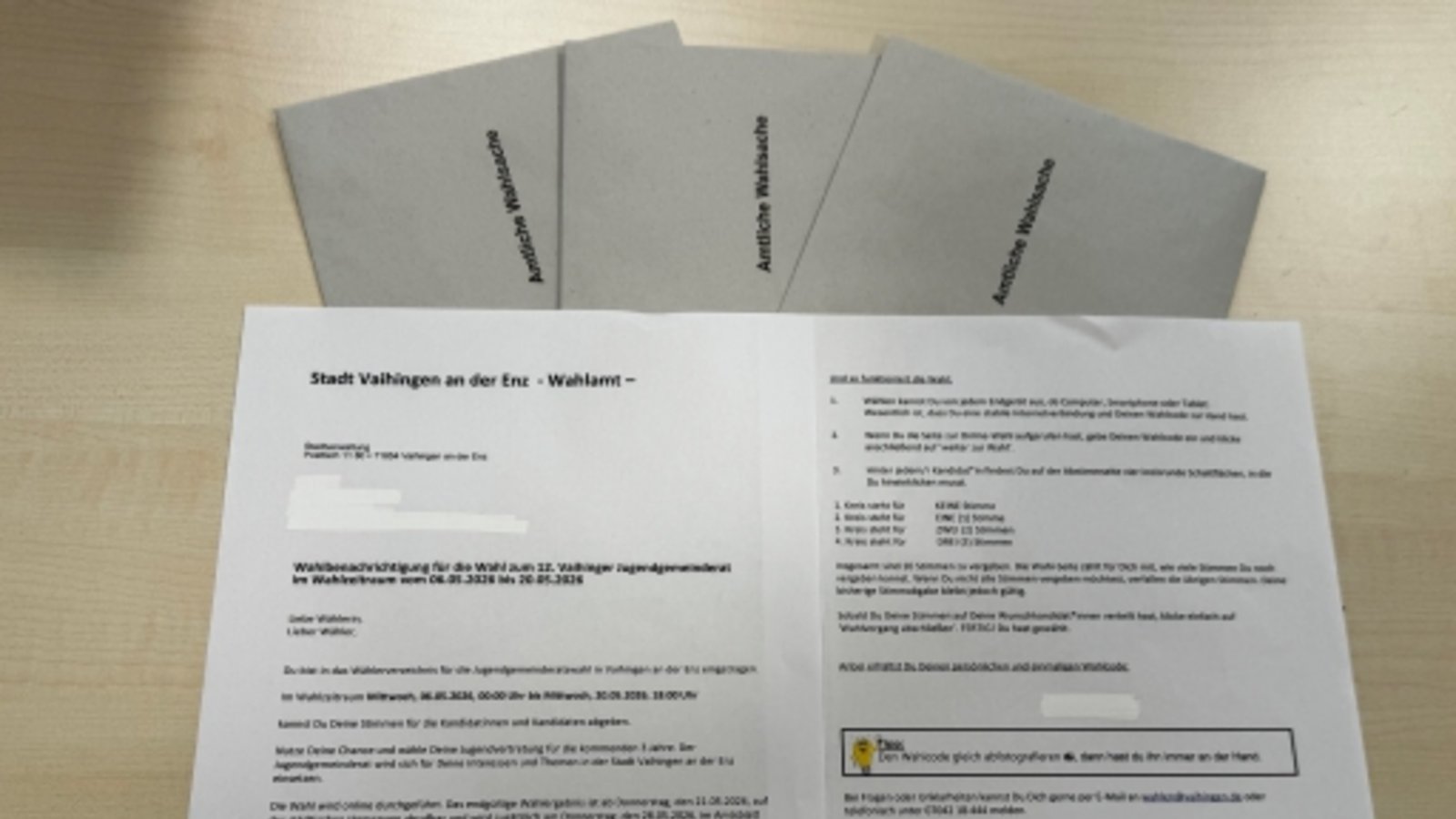 Die Wahlunterlagen werden verschickt.  Foto: pv