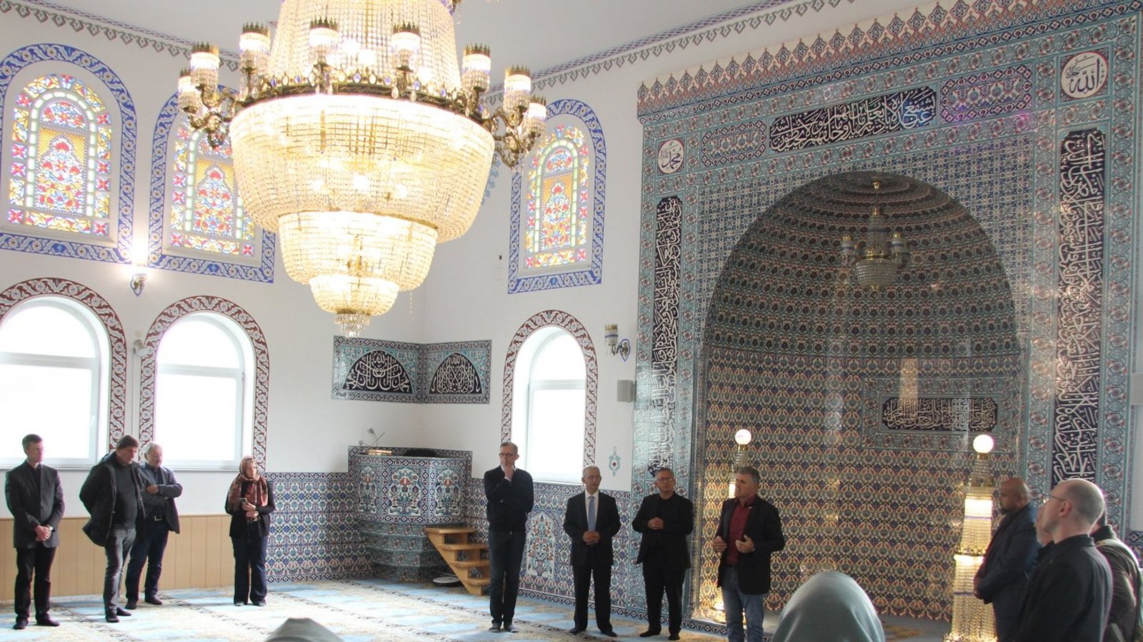 Einblick in den muslimischen Gebetsraum in Sachsenheim.  