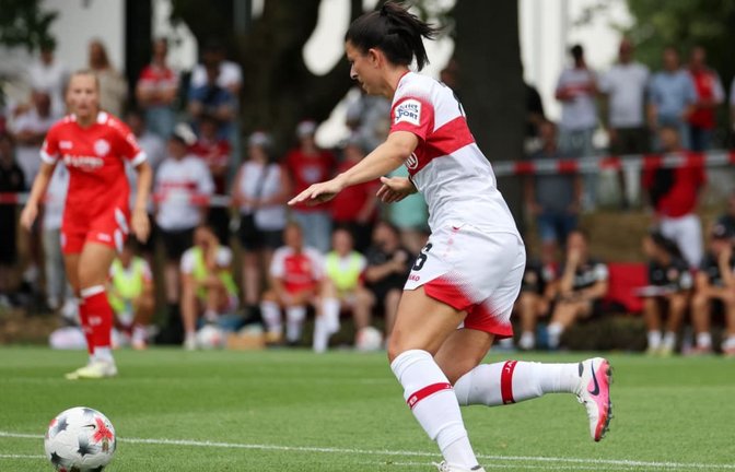 Chantal Hagel peilt mit dem VfB Stuttgart den Klassenverbleib an.<span class='image-autor'>Baumann</span>
