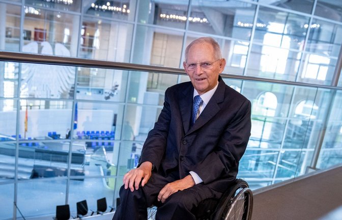 Der Platz von Wolfgang Schäuble im Bundestag wird neu vergeben.<span class='image-autor'>Foto: dpa/Kay Nietfeld</span>