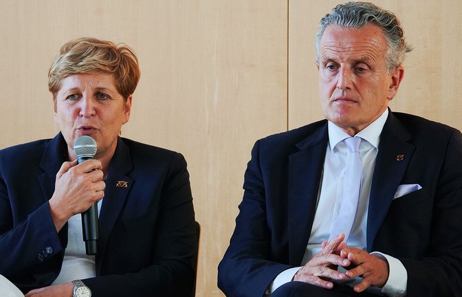 Ministerin Nicole Razavi und OB Frank Nopper beim Immobiliendialog<span class='image-autor'>Foto: Brand</span>