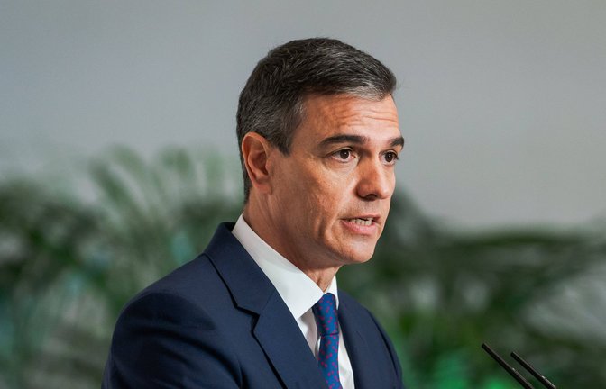 Spaniens Regierungschef Pedro Sánchez will die „Zwei-Staaten-Lösung“ forcieren. (Archivbild)<span class='image-autor'>Foto: IMAGO/ZUMA Press Wire/IMAGO/Guillermo Gutierrez Carrascal</span>