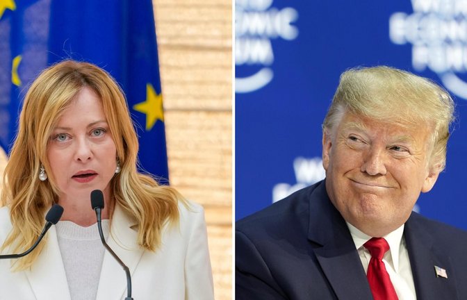 Italiens Regierungschefin Giorgia Meloni kritisiert US-Präsident Trump.<span class='image-autor'>Foto: Toru Hanai/Pool Bloomberg/dpa</span>