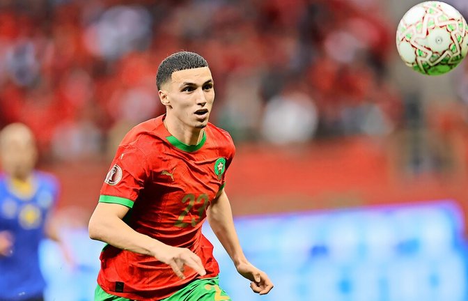 Klarer Fokus: VfB-Profi Bilal El Khannouss hat mit der marokkanischen Nationalmannschaft beim Afrika-Cup<span class='image-autor'>Foto: imago/Loulidiphoto</span>