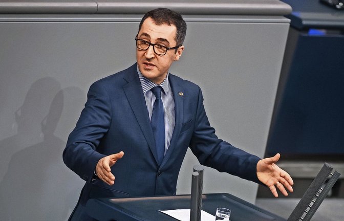 Cem Özdemir bei der aufsehenerregenden Bundestags-Rede zur Deniz Yücel im Jahr 2018, als er mit der AfD abrechnet.<span class='image-autor'>Foto: dpa</span>
