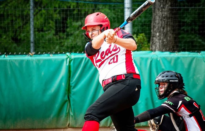 Hope Cornell, Spielertrainerin Stuttgart Reds (links) ist voller Zuversicht, dass den Stuttgarterinnen diesmal endlich der Griff nach dem nationalen Meistertitel&nbsp; gelingt.<span class='image-autor'>Iris Drobny</span>