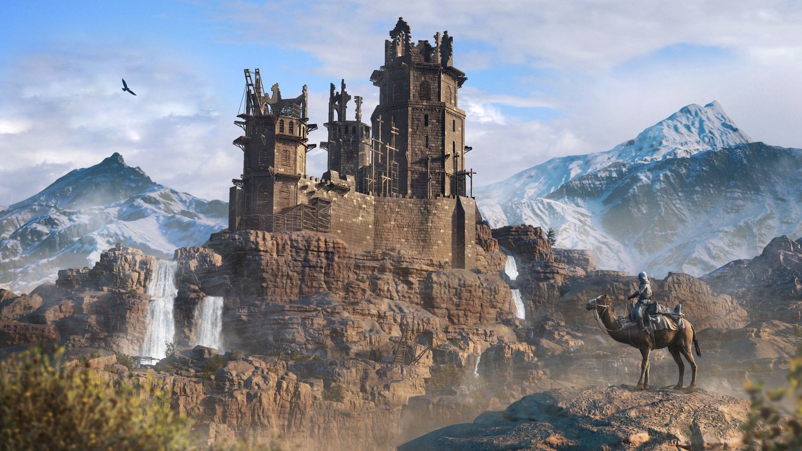 Die Festung Alamuth, Sitz des Ordens der Assassinen, kommt in dem Spiel ebenfalls vor.Foto: Ubisoft Die Festung Alamuth, Sitz des Ordens der Assassinen, kommt in dem Spiel ebenfalls vor.Foto: Ubisoft