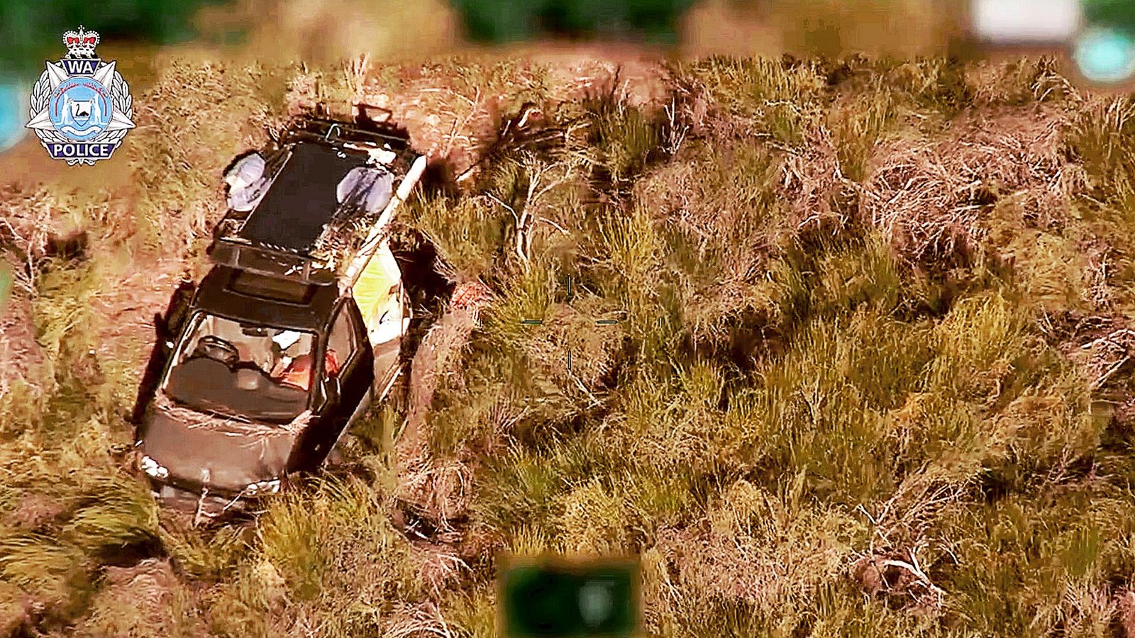 Luftaufnahme des verlassenen Wagens von Carolina WilgaFoto: dpa/WESTERN AUSTRALIA POLICE FORC Luftaufnahme des verlassenen Wagens von Carolina WilgaFoto: dpa/WESTERN AUSTRALIA POLICE FORC