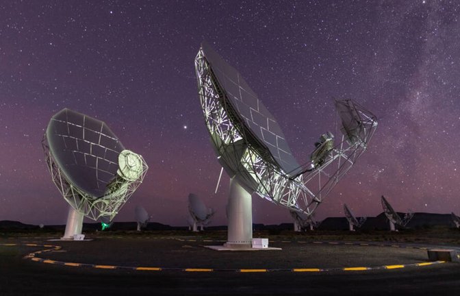 Das MeerKAT-Radioteleskop in Südafrika ist  eines der leistungsstärksten Radioteleskope der Welt.<span class='image-autor'>Foto: Imago/Xinhua</span>