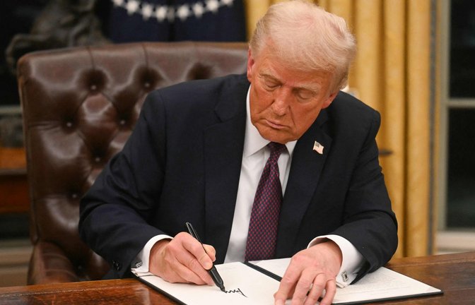 Donald Trump ist seit Kurzem wieder Präsident der Vereinigten Staaten.<span class='image-autor'>Foto: AFP/JIM WATSON</span>