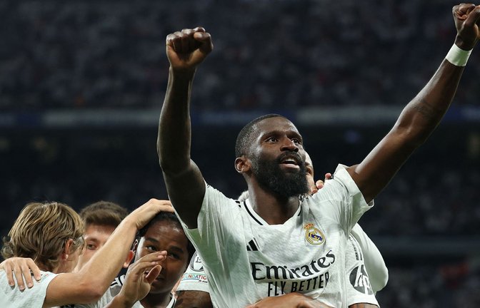 Antonio Rüdiger hat bei Real Madrid verlängert.<span class='image-autor'>Foto: AFP/THOMAS COEX</span>