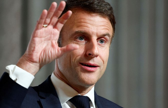 Der französische Präsident Emmanuel Macron schließt den Einsatz von Bodentruppen in der Ukraine durch sein Land nicht mehr aus.<span class='image-autor'>Foto: AFP/GONZALO FUENTES</span>